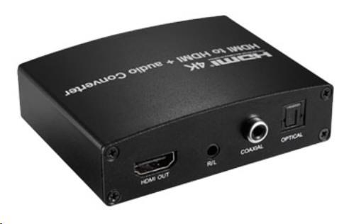 PREMIUMCORD HDMI 4K Audio extraktor s oddelením zvuku na stereo jack,  SPDIF Toslink,  RCA0 