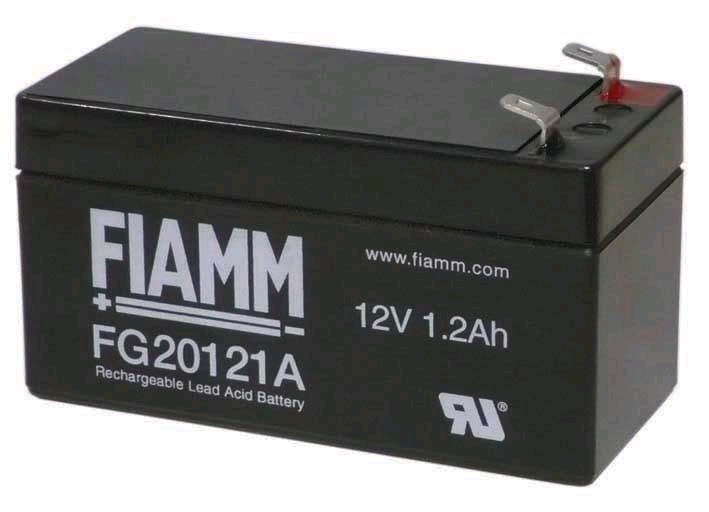 Batéria - Fiamm FG20121A (12V/ 1, 2Ah - Faston 187 - 48mm),  životnosť 5 rokov0 
