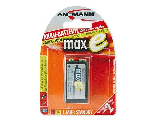 Baterie - Ansmann maxE 9V-E block NiMH 9V 200mAh0 