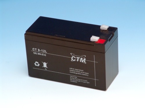 Batéria - CTM CT 12-9L (12V/9Ah - Faston 250), životnosť 5 rokov0 