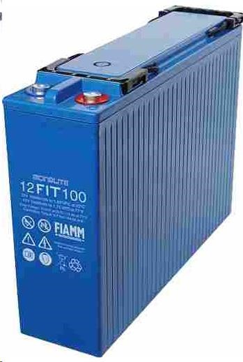 Baterie - Fiamm 12 FIT 100/ 23 (12V/ 100Ah - M8),  životnost 12let0 
