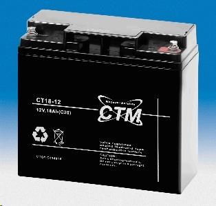 Batéria - CTM CT 12-18 (12V/ 18Ah - M5),  životnosť 5 rokov0 