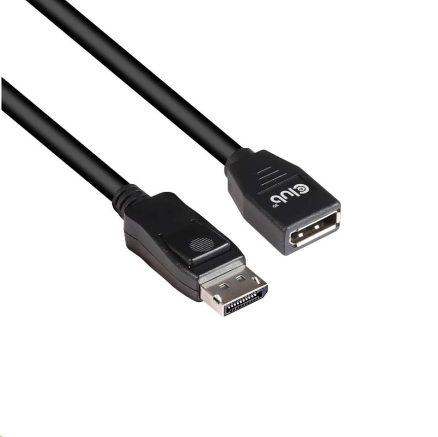 Club3D Predlžovací kábel DisplayPort 1.4 8K 60Hz DSC 1.2 HBR3 HDR obojsmerný (M/ F),  3m1 