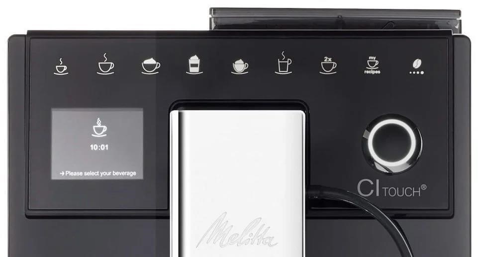 Melitta CI Touch F630-102 automatický kávovar,  1400 W,  15 bar,  vestavěný mlýnek,  nádoba na mléko,  černý2 