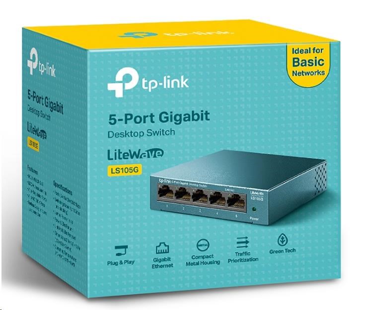 TP-Link LiteWave switch LS105G (5xGbE, fanless)3 