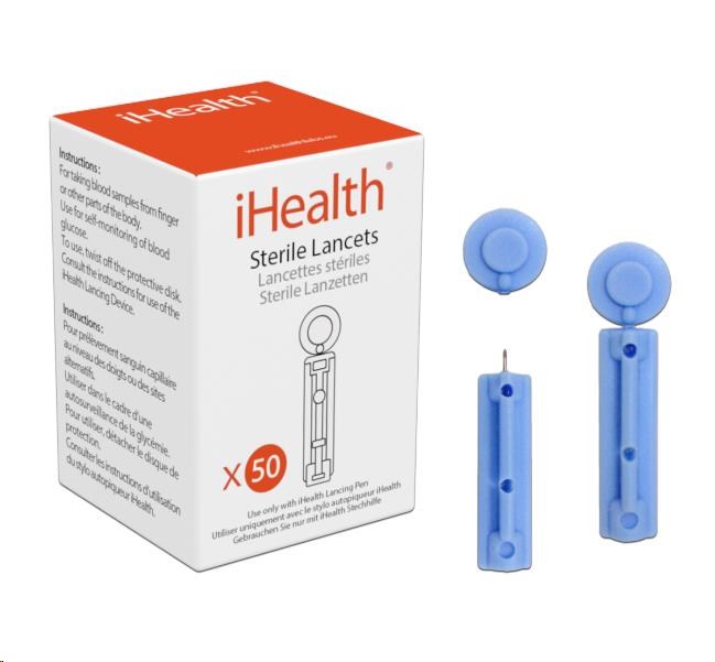 iHealth Lancety 30GI,  příslušenství glukometru iHealth BG5, BG1, 50ks0 
