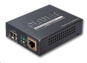 Planet GTP-805A konvertor 10/ 100/ 1000Base-T / miniGBIC SFP, PoE injektor IEEE 802.3at