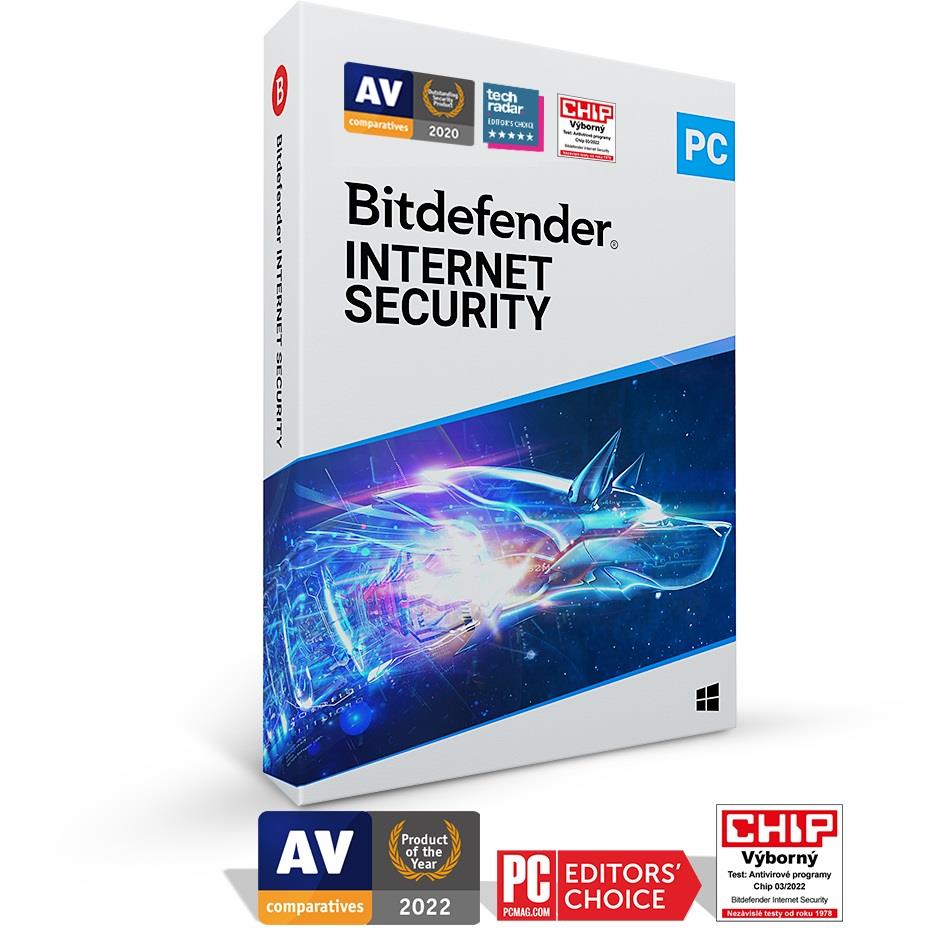 Bitdefender Internet Security- 5PC na 1 rok- elektronická licencia na e-mail0 