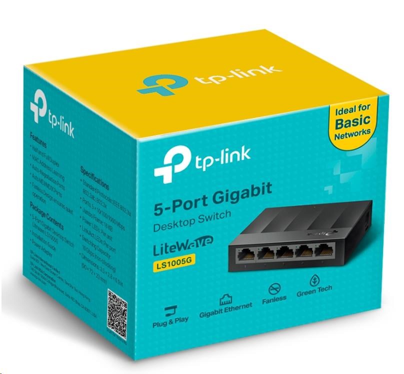TP-Link LiteWave switch LS1005G (5xGbE,  fanless)2 