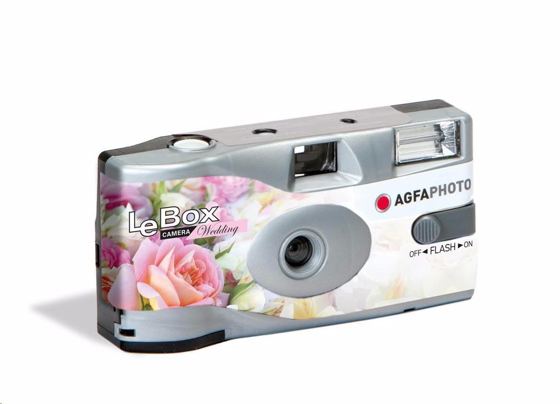 Agfaphoto LeBox Wedding Flash 400/ 27 - jednorázový analogový fotoaparát0 