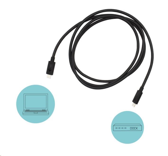 patch kábel iTec THUNDERBOLT 3 (40 Gb/ s,  100 W Power Delivery) - 150 cm1 