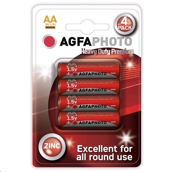 AgfaPhoto zinková baterie AA,  blistr 4ks0 
