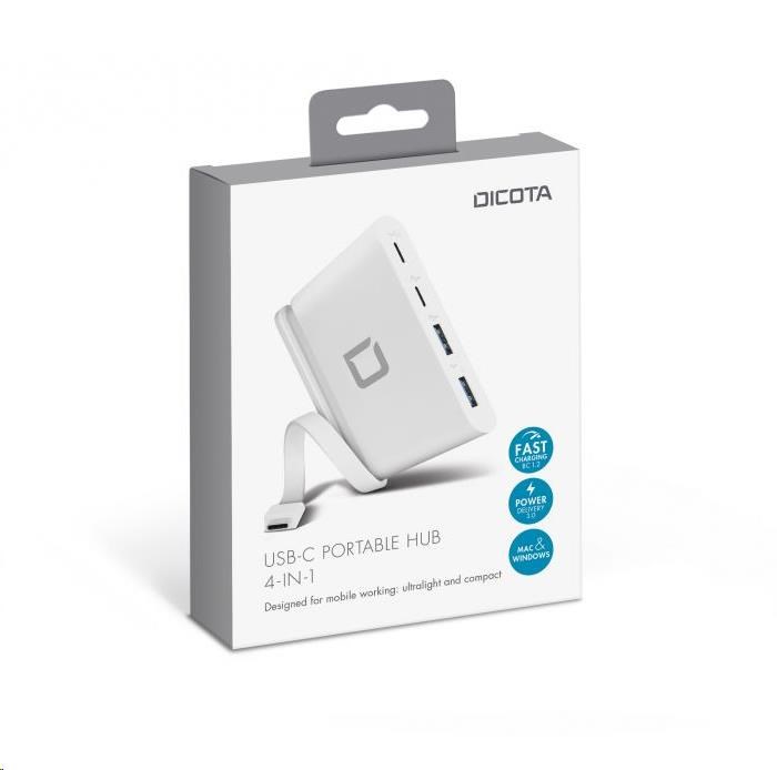 Prenosný rozbočovač DICOTA USB-C 4 v 13 