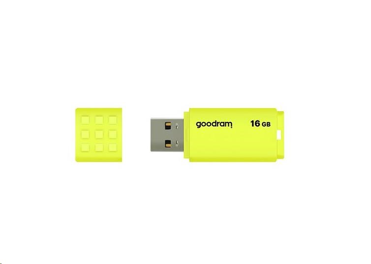 GOODRAM Flash disk 16GB UME2,  USB 2.0,  žltá3 