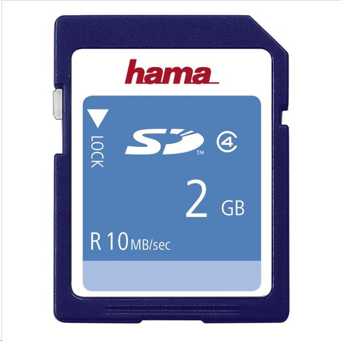 Pamäťová karta Hama SD 2 GB CLASS 4 10 MB/ s1 