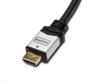 Kábel PREMIUMCORD HDMI A - HDMI A M/ M 1m pozlátené a kovové HQ konektory1 