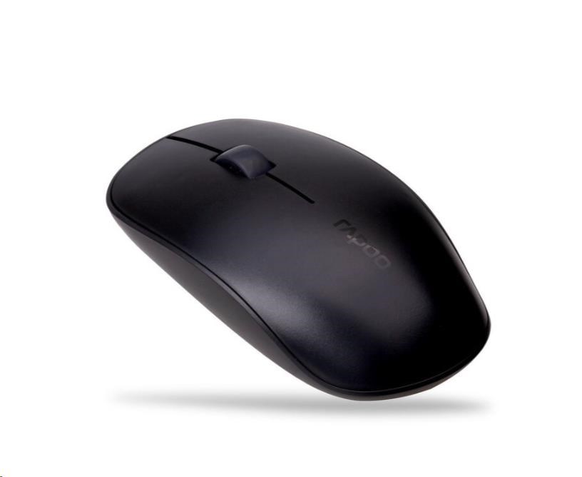 Súprava klávesnice a myši RAPOO 9300M,  bezdrôtová viacrežimová tenká myš a ultratenká klávesnica,  čierna3 