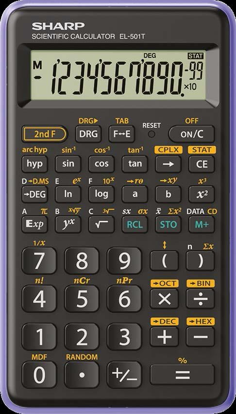 SHARP kalkulačka - EL-501T - bílá (balení box)0 