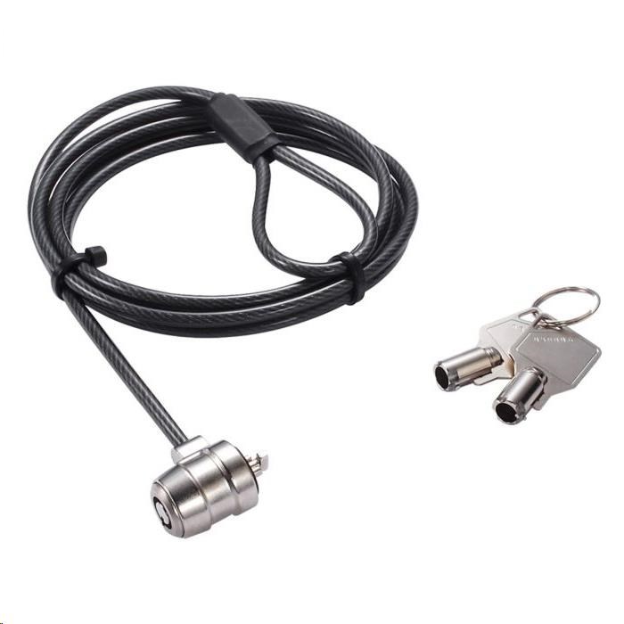 Bezpečnostný kábel DICOTA T-Lock Base,  s kľúčom,  štrbina 3x7 mm1 