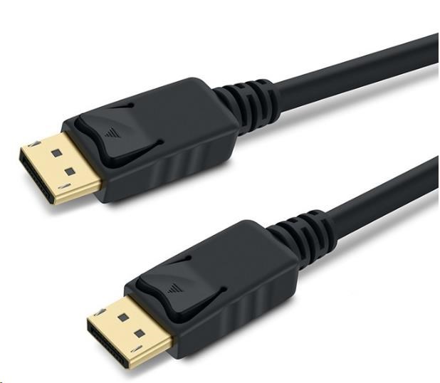 PREMIUMCORD DisplayPort 1.3/ 1.4 pripojovací kábel M/ M,  pozlátené konektory,  2 m0 