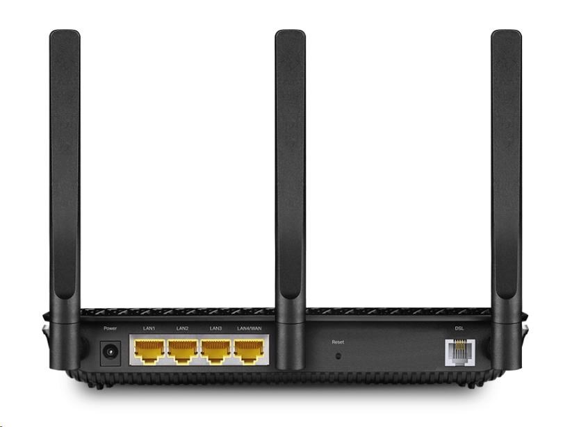 TP-Link Archer VR2100 OneMesh WiFi5 VDSL2/ ADSL router (AC2100,  2, 4GHz/ 5GHz,  3xGbELAN, 1xGbELAN/ WAN, 1xRJ11,  1xUSB3.0)1 