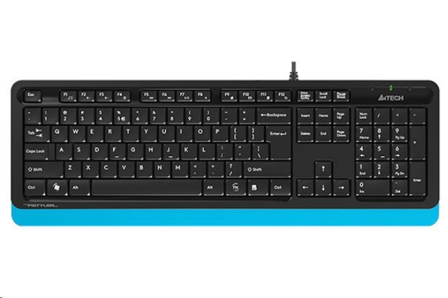 A4tech FK10 FSTYLER,  klávesnice,  CZ/ US,  USB,  modrá barva0 
