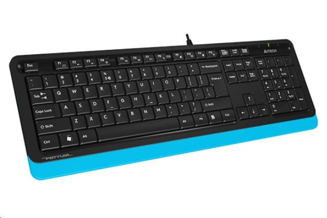 A4tech FK10 FSTYLER,  klávesnice,  CZ/ US,  USB,  modrá barva2 