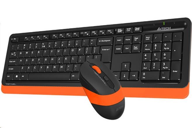 A4tech FG1010 FSTYLER set bezdrôtový. klávesnica + myš,  oranžová3 