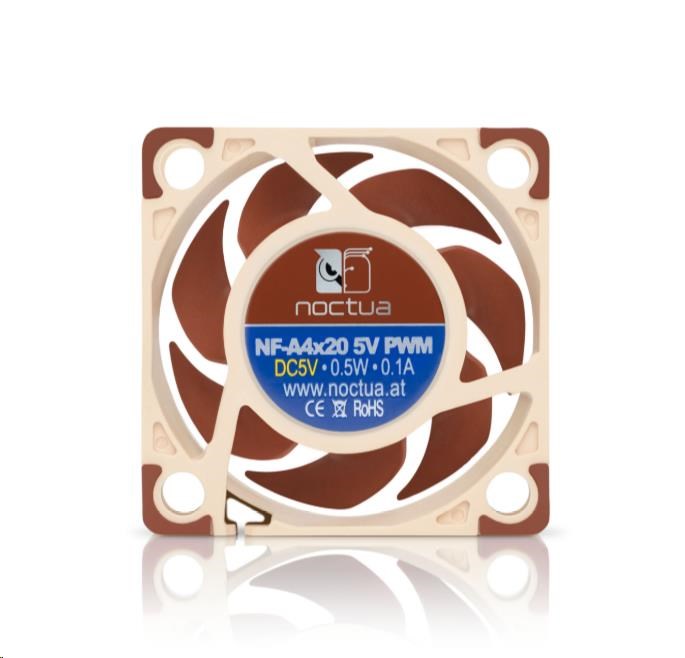 NOCTUA Ventilátor NF-A4x20-5V-PWM,  40mm,  hnědá2 