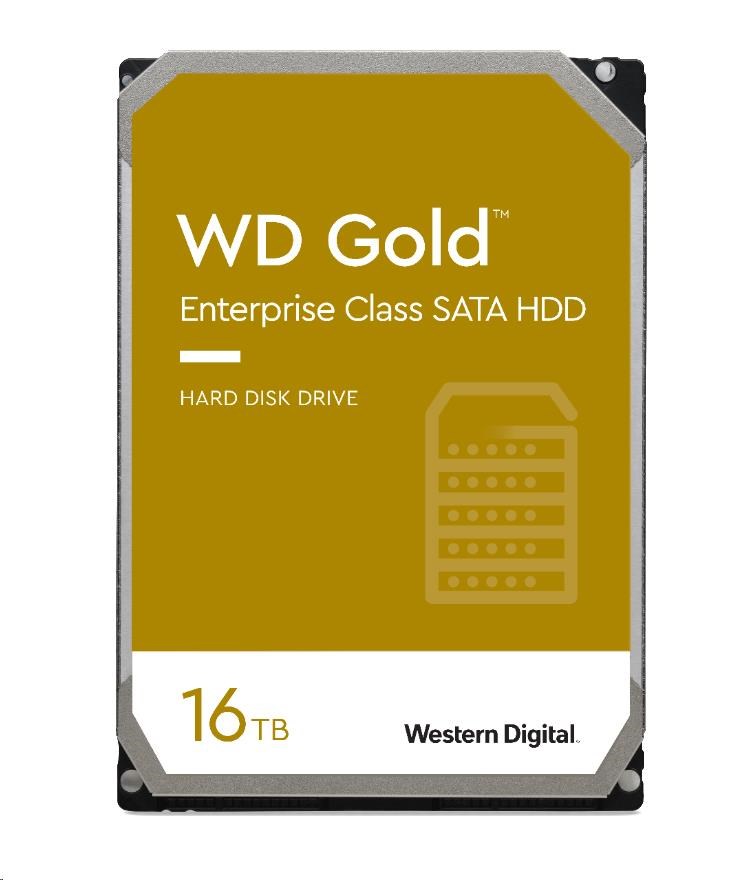 WD GOLD WD161KRYZ 16TB SATA/  6Gb/ s 512MB cache 7200 otáčok za minútu,  CMR,  Enterprise1 