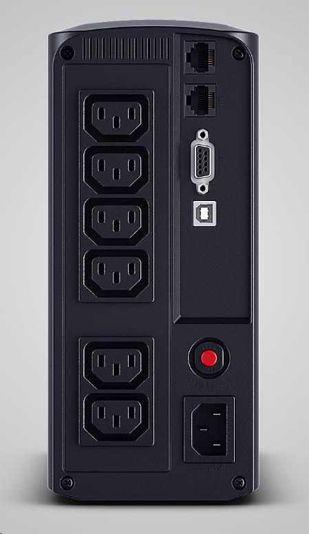 CyberPower Value PRO SERIE GreenPower UPS 1000VA/ 550W,  zásuvky IEC1 