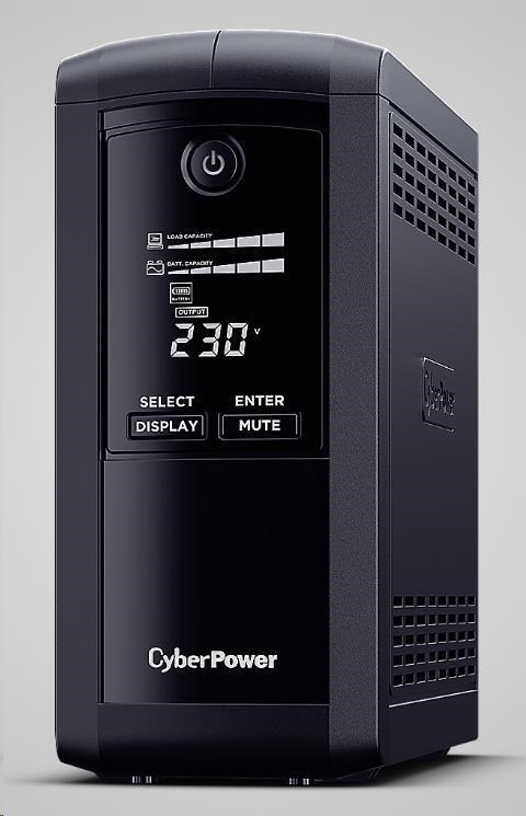 CyberPower Value PRO SERIE GreenPower UPS 1000VA/ 550W,  zásuvky SCHUKO0 