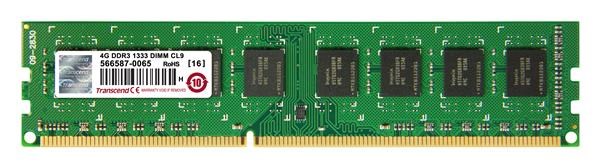 TRANSCEND TSRam™ DDR3 4GB 1333MHz DIMM,  256Mx8 CL9,  maloobchod1 