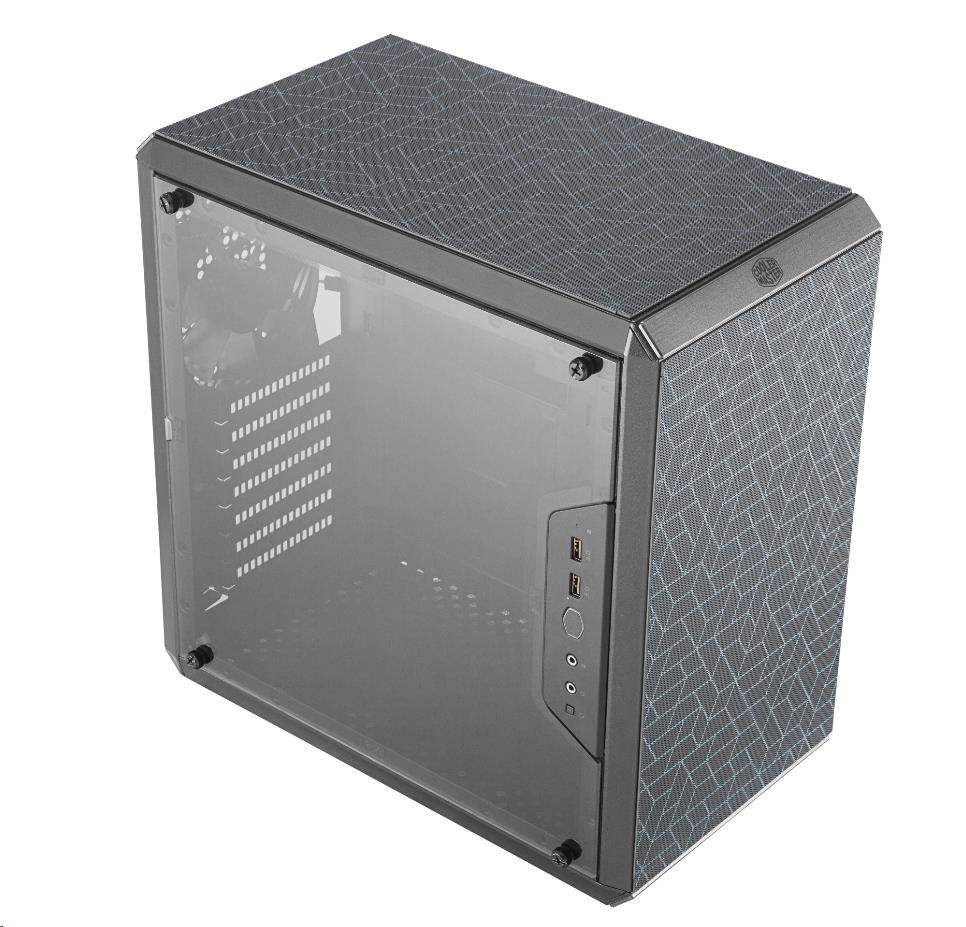Cooler Master case MasterBox Q500L,  ATX,  Průhledná bočnice,  1x 120mm Fan,  Černá0 