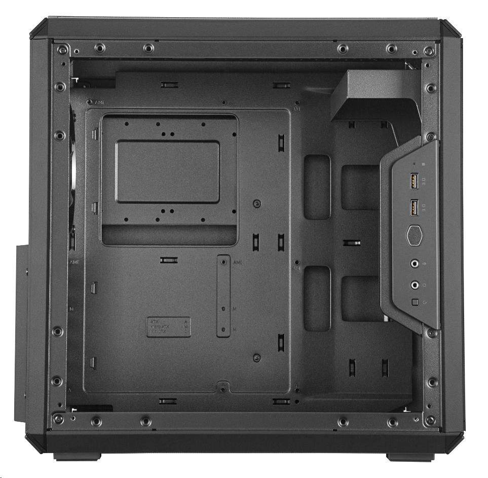 Cooler Master case MasterBox Q500L,  ATX,  Průhledná bočnice,  1x 120mm Fan,  Černá5 