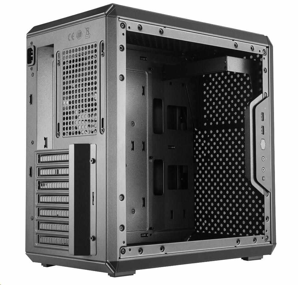 Cooler Master case MasterBox Q500L,  ATX,  Průhledná bočnice,  1x 120mm Fan,  Černá4 