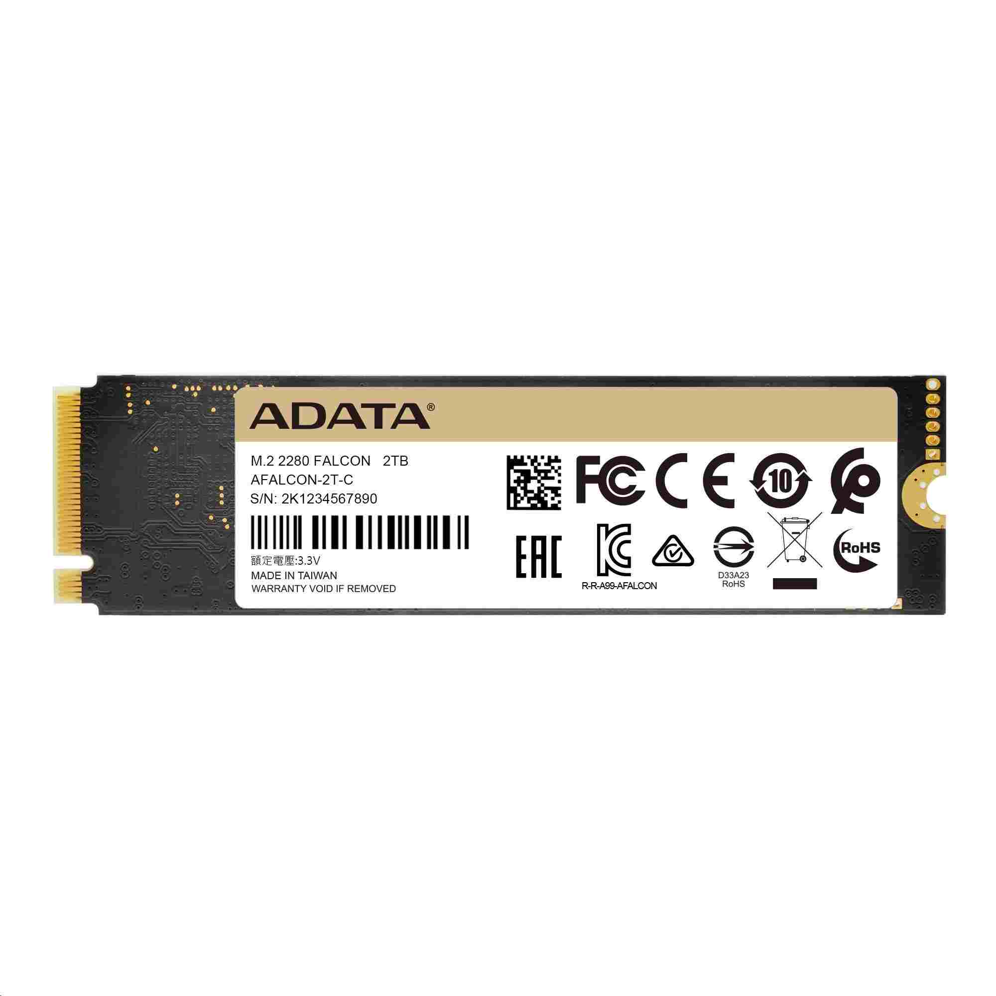 ADATA SSD 512GB FALCON PCIe Gen3x4 M.2 2280 (R:3100/  W:1500MB/ s)4 