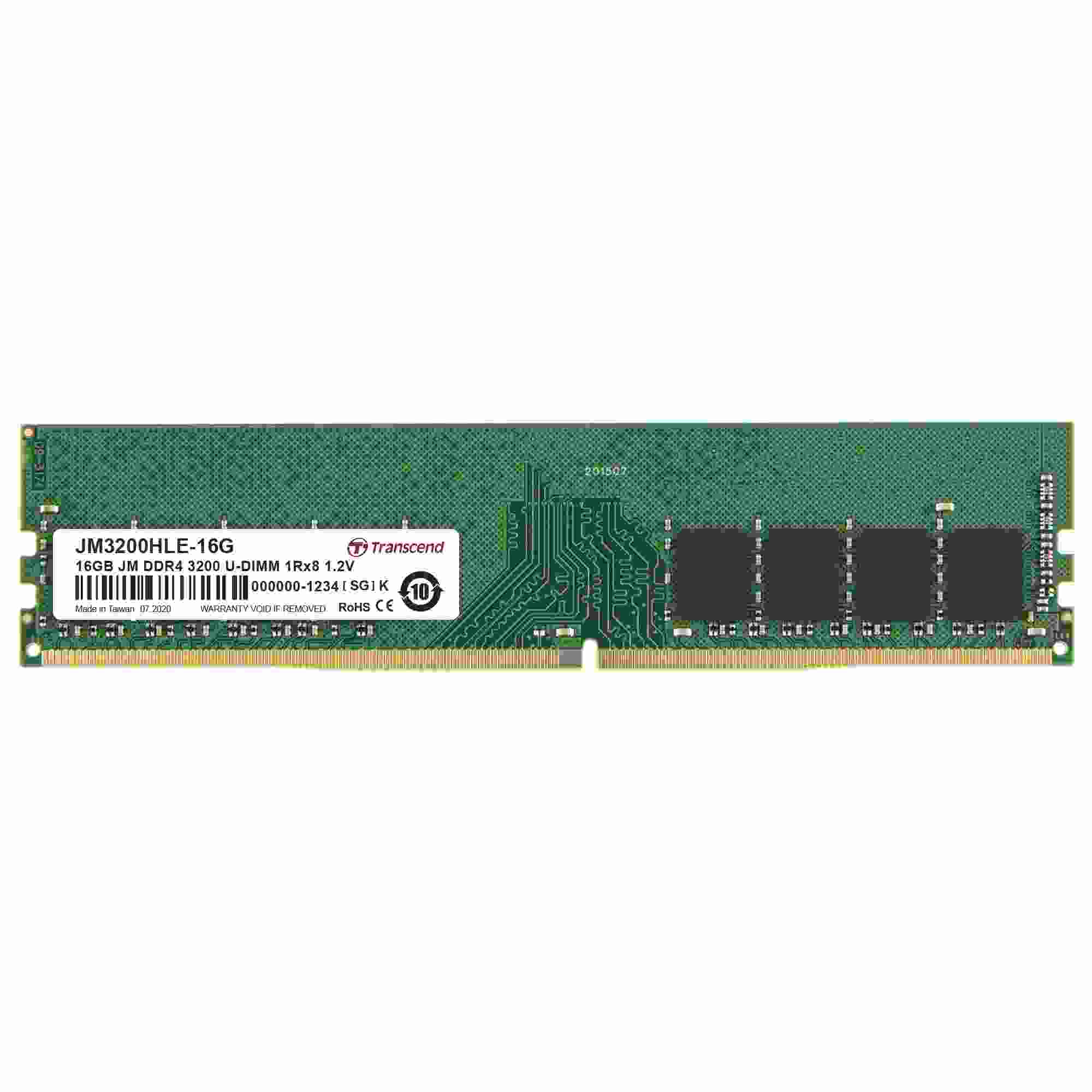 DDR4 32GB 3200Mhz TRANSCEND LONG-DIMM 2Rx8 2Gx8 CL22 1.2V0 