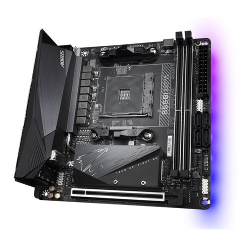 GIGABYTE MB Sc AM4 B550 I AORUS PRO AX,  AMD B550I,  2 x DDR4,  Wi-Fi,  HDMI3 