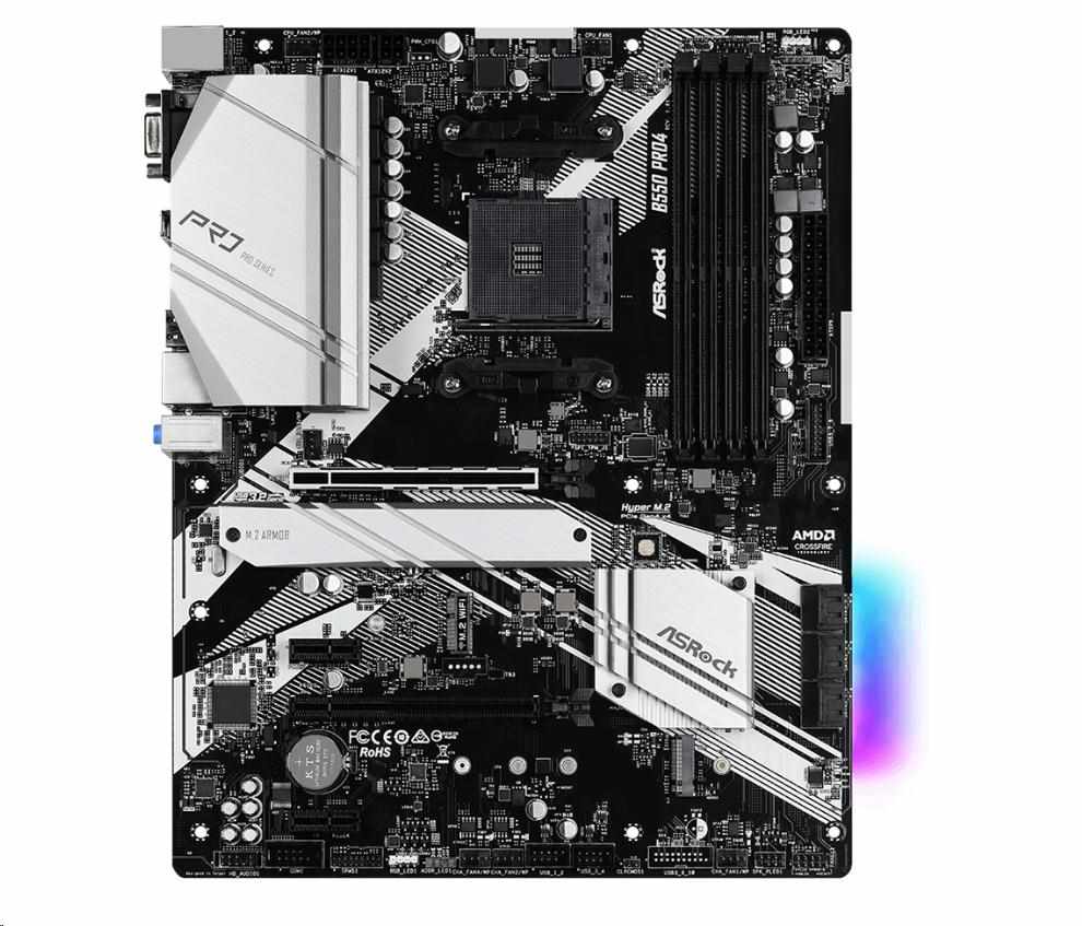 ASRock MB Sc AM4 B550 PRO4,  AMD B550,  4xDDR4,  HDMI0 