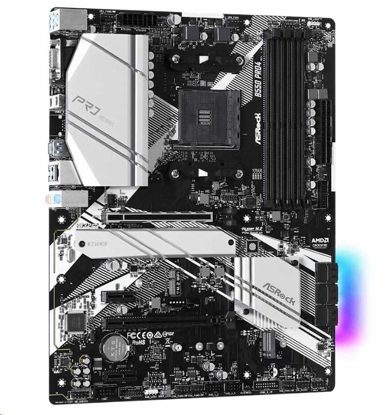 ASRock MB Sc AM4 B550 PRO4,  AMD B550,  4xDDR4,  HDMI2 
