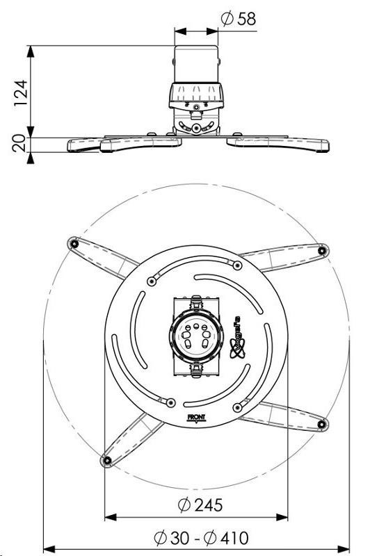 Vogels Stropný držiak projektoru PPC 25001 