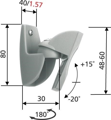 Vogel"s VLB500 - univerzální držák na repro do 5 kg,  černý1 
