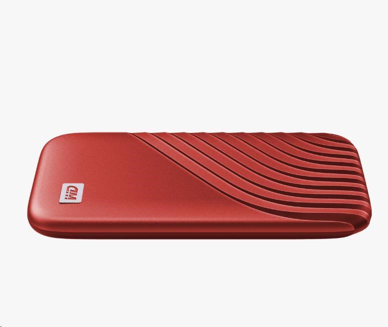 SanDisk WD My Passport SSD externý 1TB ,  USB-C 3.2 ,  1050/ 1000MB/ s R/ W PC a Mac ,  červená5 