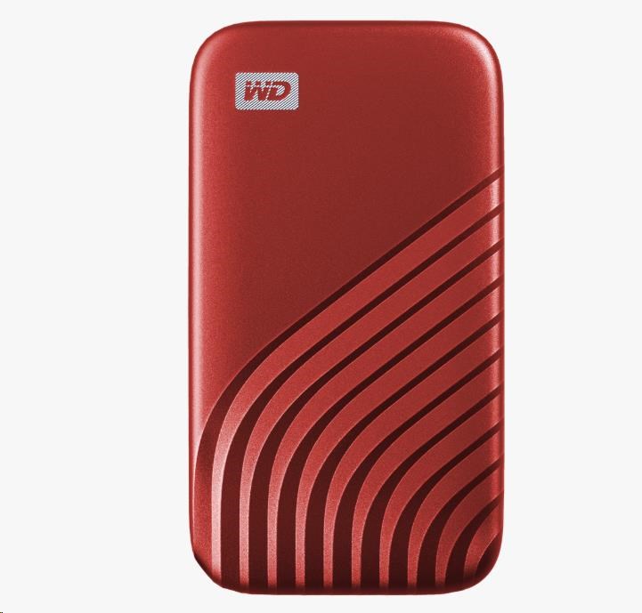 SSD WD My Passport SSD 2TB USB-C červený