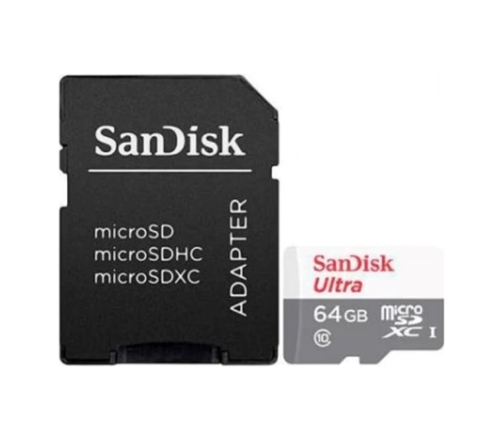Karta SanDisk MicroSDXC 64GB Ultra (80 MB/ s,  trieda 10,  Android) + adaptér0 