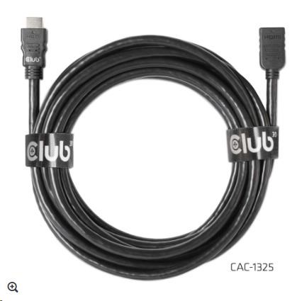 Club3D Kabel prodlužovací Rychlý HDMI 4K60HZ (M/ F),  5m,  černá,  26 AWG4 