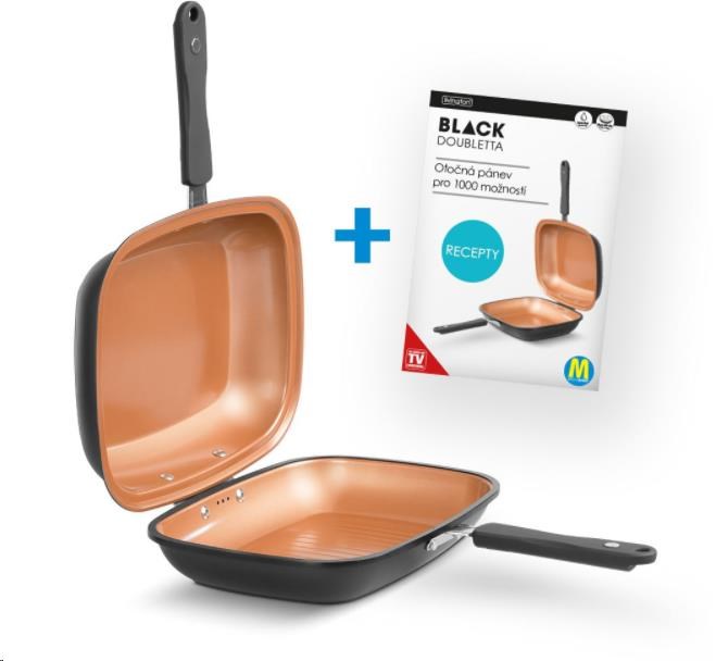 Livington Black Doubletta - Otočná pánev smažení/ grill2 
