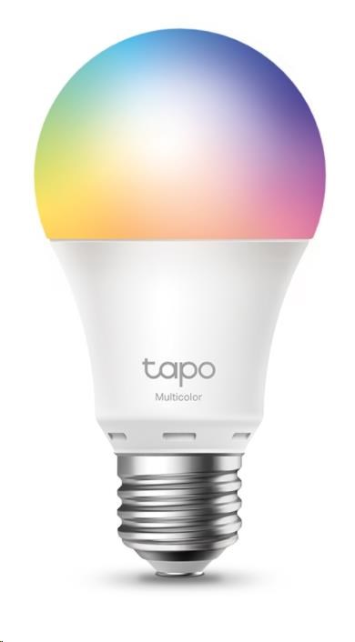 TP-Link Tapo L530E chytrá WiFi stmívatelná LED žárovka (barevná, 2500K-6500K, 806lm, 2, 4GHz, E27)1 