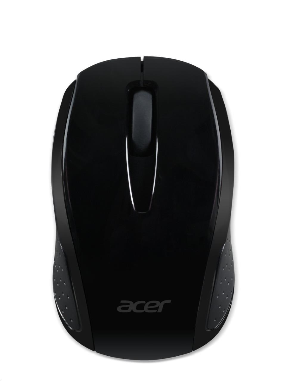 Bezdrôtová myš ACER G69 Black - RF2.4G,  1600 dpi,  95x58x35 mm,  dosah 10 m,  2x AAA,  Win/ Chrome/ Mac,  (maloobchodné baleni1 